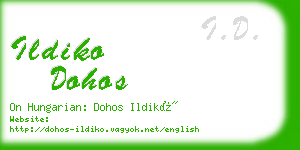 ildiko dohos business card